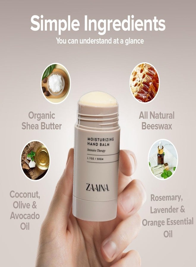 ZAAINA Intensive Hand Balm Stick - Natural Moisturizing for Dry, Cracked Hands - 1.7 oz - Image 2